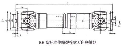 BH型標準伸縮焊接式萬向聯軸器