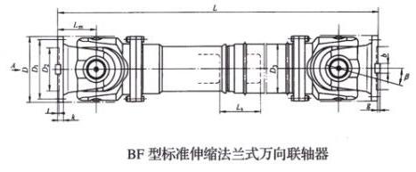BF型標準伸縮法蘭式萬向聯軸器